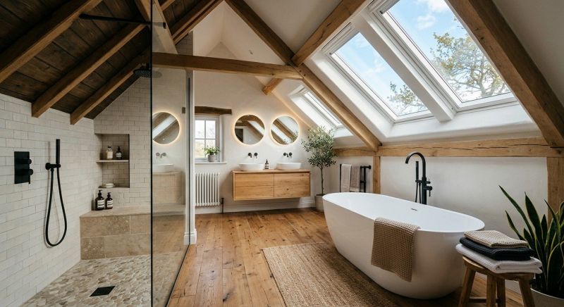 Attic Bathroom Remodeling in Bryn Mawr, PA